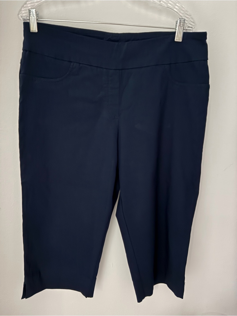Ruby Rd. Navy Pull-On Capri Pants